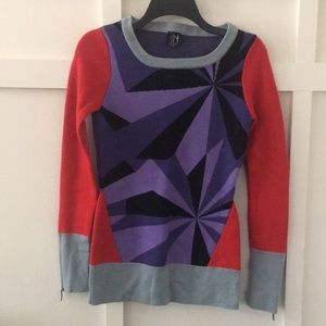 Nicole Miller Neve Merino Wool Sweater Sz small